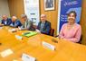 Mercredi 10 juin, à Chartres. Le directeur départemental des Finances publiques, Jean-Marc Garrigues (au c.), et les représentants des organisations professionnelles euréliennes rappellent l'échéance de septembre pour passer à la facturation électronique.