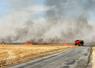 Le 7 juillet à Coltainville (Eure-et-Loir). Le secteur a été particulièrement impacté avec plus de 100 hectares avalés par les flammes.