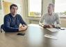 Mardi 29 septembre, à Chartres. Séverin Sergent (à g.) préside le comité technique départemental de la Safer et François Jeannot en est le directeur.