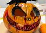 Citrouille sculptée pour Halloween.