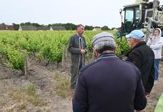 Samedi 7 juin, à Candé-sur-Beuvron. Daniel Tévenot s'est improvisé guide touristique de son vignoble lors des trois jours du Pique-nique des Vignerons indépendants lors du week-end de la Pentecôte.