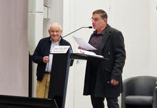 Mardi 17 mars, à Blois. Lucien Chevais, président de la SDBBR 41, et Didier Delory, président de la SDAE 41, ont présidé l'assemblée générale commune des deux sections.