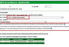 Écran « écorégime », en consultation uniquement.