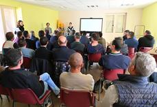 Bougligny (Seine-et-Marne), jeudi 23 avril. La chambre d'Agriculture et GRDF ont restitué une enquête menée sur les Cultures intermédiaires à vocation énergétique.