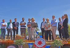 Samedi 5 septembre, à Attainville (Val-d'Oise). Au Festival de la terre, la présidente de Région, Valérie Pécresse, est venue annoncer une aide résilience de 5 millions d'euros pour les agriculteurs.
