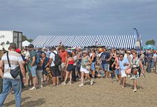 La file d’attente pour déjeuner n’a jamais désempli le dimanche midi lors de Festi’campagne, organisé par JA 41 les samedi 5 et dimanche 6 septembre à Muides-sur-Loire.