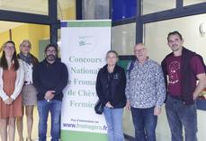 Vendredi 16 octobre, à Aubenas (Ardèche). Une délégation de l'École de responsables caprins de Centre-Val de Loire était présente à Fromagora.