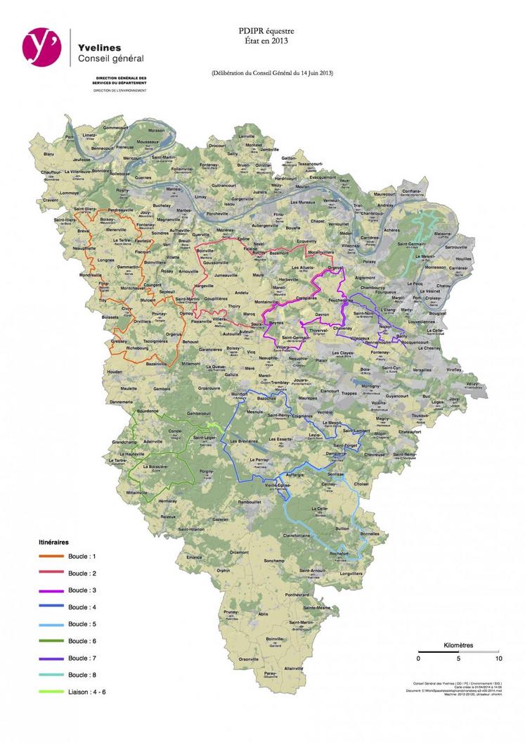 Les huits cartes sont téléchargeables gratuitement sur le site du département : www.yvelines.fr/