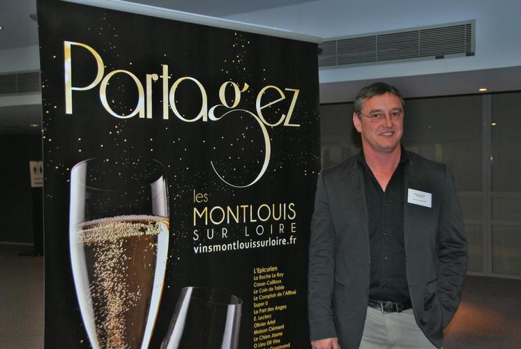 Le 1er décembre, à Tours (Indre-et-Loire). François Chidaine, président du Syndicat des vins de Montlouis-sur-Loire, s’attend à un rendement en baisse de 30 %.