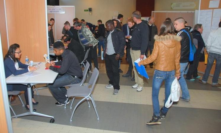 Le 21 mai, à Chartres. Environ cent cinquante demandeurs d’emplois ont fréquenté le septième forum Boostemploi agricole où cinq cents postes leurs étaient proposés.