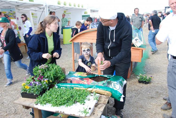 Atelier rempotage dans l’allée des coopératives, négoces et magasins Gamm-vert.