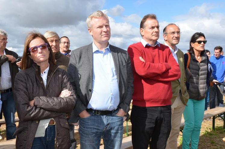 Dans les rangs également, la directrice de la Driaaf, Marion Zalay, le président de la chambre d’Agriculture de l’Ile-de-France, Christophe Hillairet, et le président des caisses locales de Groupama Paris Val-de-Loire, Daniel Collay. 