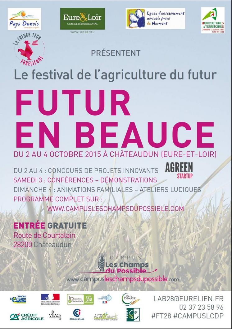 Futur en Beauce aura lieu du 2 au 4 octobre à Châteaudun.