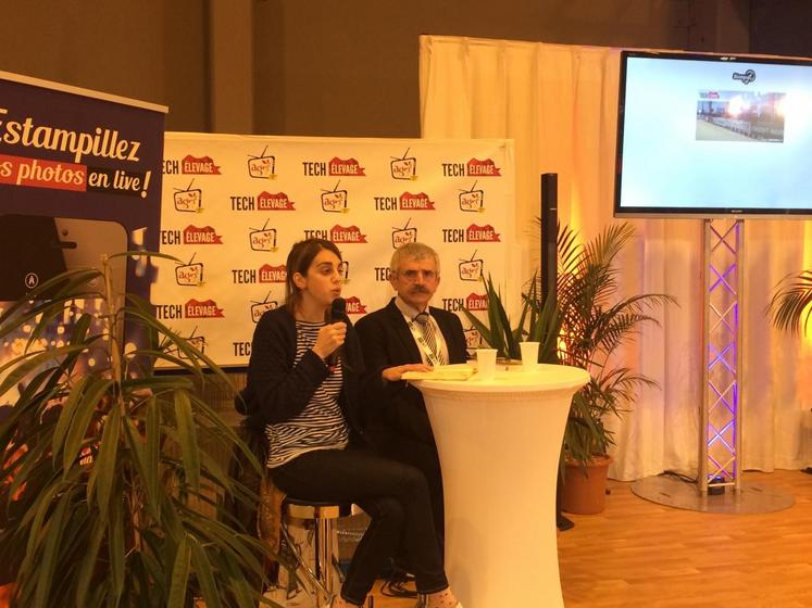 La-Roche-sur-Yon (Vendée), le 19 novembre. Camille Vaziaga présente le livre blanc rédigé par le think tank Renaissance numérique sur la question de l’agriculture.