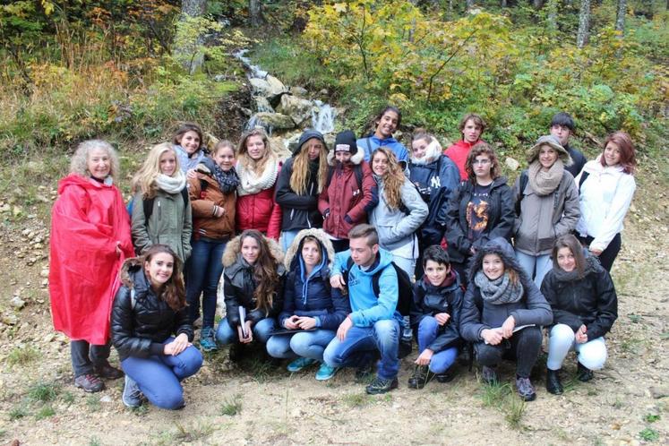 Le 9 octobre, à Fort-du-Plasnes (Haut-Jura). Les élèves de première STAV du lycée Sully  de Magnanville (Yvelines) ont découvert le territoire jurassien et ses spécificités agricoles.