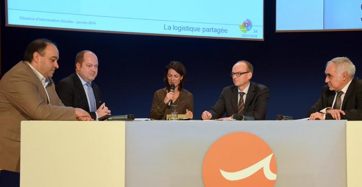 Le 8 janvier, à Paris. La logistique partagée a fait l’objet d’une table ronde lors de la réunion d’information de l’union de coopératives Sénalia.