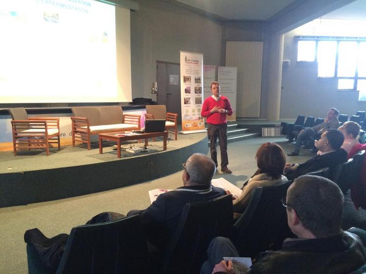 Châteaudun, le 15 janvier. Xavier Marin présente le nouveau BTS à des représentants de l’enseignement eurélien.