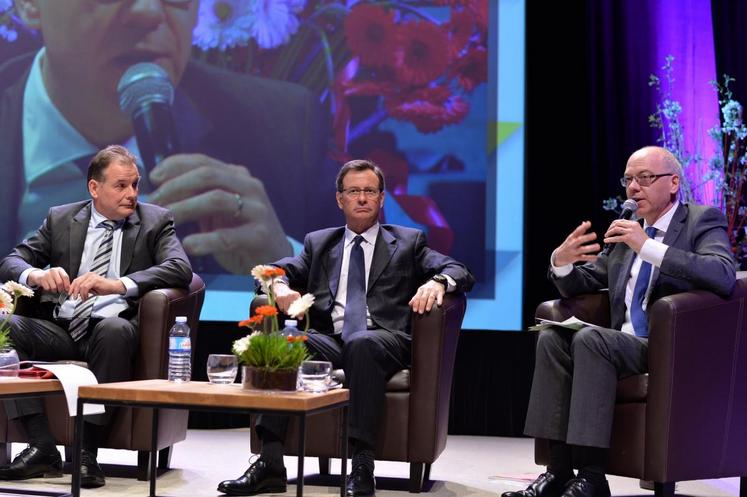 De gauche à droite : le président, Daniel Collay, le directeur général, Éric Gelpe, et le directeur financier, Vincent Cousin. 