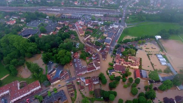 Saint-Rémy-les-Chevreuse (Yvelines), le 3 juin. Les trois départements franciliens ont été durement touchés par les inondations. 