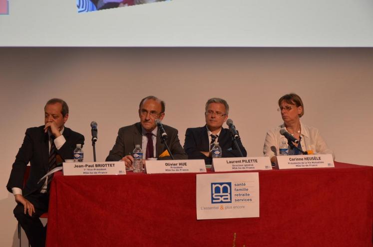 Paris, le 8 juin. L’assemblée générale de la MSA Ile-de-France s’est tenue sous la présidence d’Olivier Hue.