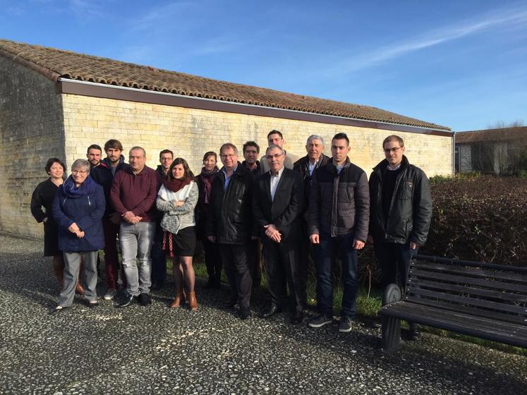 Les élèves de la nouvelle formation master class de conseiller agronomique préconisateur du négoce agricole à Niort.