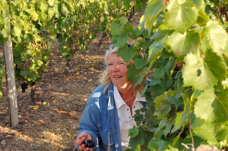 Florence Veilex, vigneronne et gérante du domaine.
