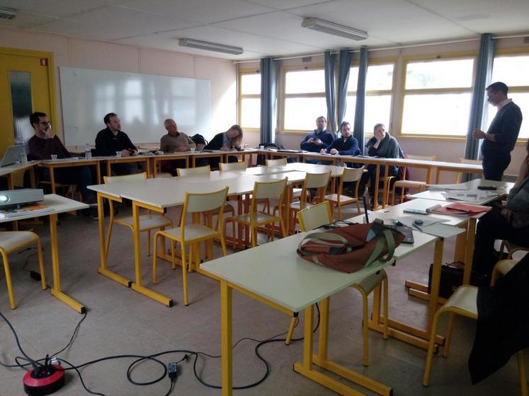 A Paris, le 3 mars. Le pôle maraîcher de la chambre d’Agriculture a proposé une nouvelle formation sur l’agriculture urbaine. 