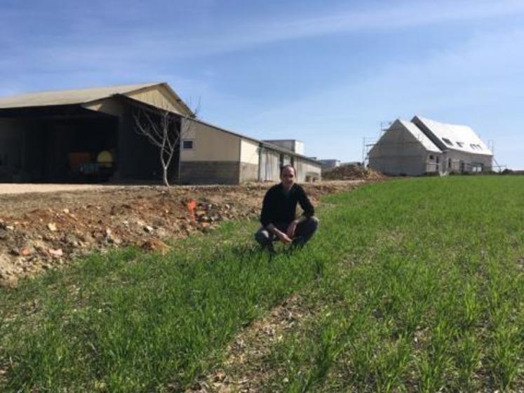 Batiste Mallangeau, céréalier à Coulommiers-la-Tour en Loir-et-Cher.