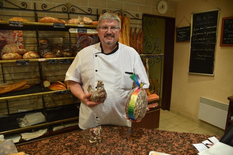 La basse-cour en chocolat s’invite dans la boutique de Pascal Pineau.