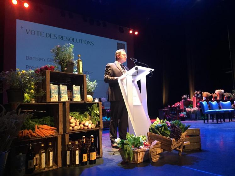 Plaisir, le 11 mai. Damien Greffin, président de la FDSEA Ile-de-France.  