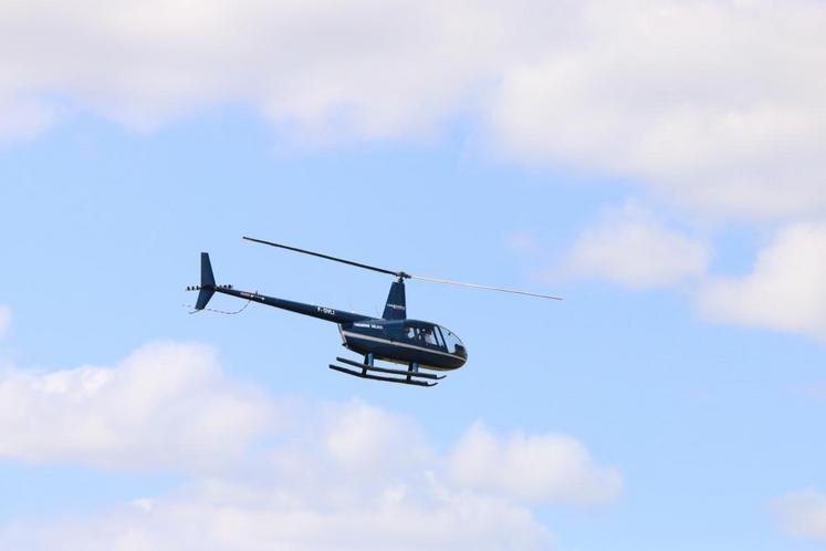 La Fête de l’agriculture fût l’occasion pour certains visiteurs de profiter d’un baptême d’hélicoptère.