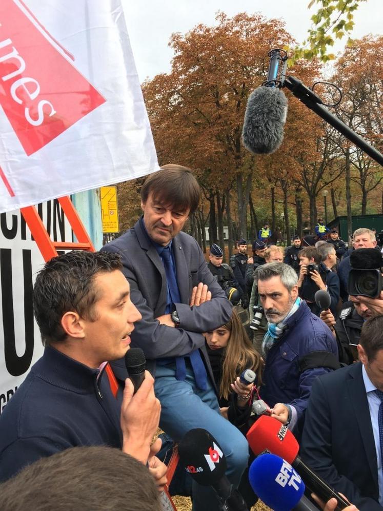 De nombreux responsables nationaux d’OPA étaient présents dont Samuel Vandaele, secrétaire général des JA, mais aussi exploitant agricole en Seine-et-Marne.