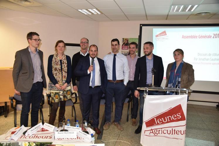 Le nouveau bureau des Jeunes agriculteurs région Ile-de-France.