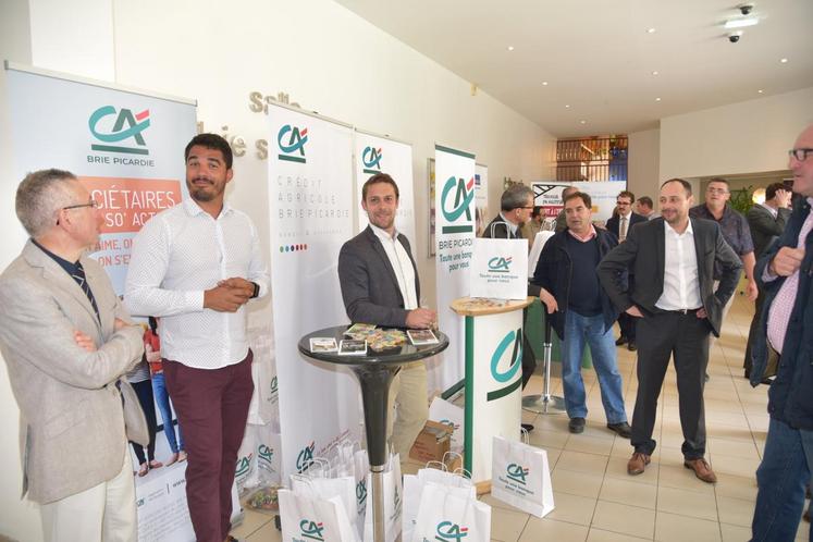 Le hall des partenaires, un lieu d’échanges.