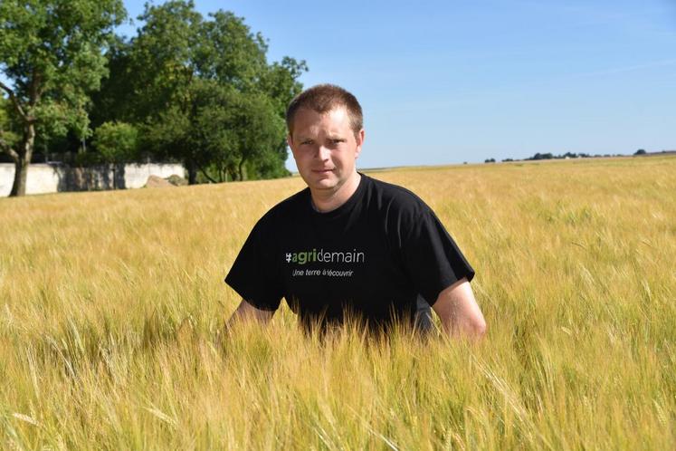 Arville, vendredi 22 juin. Guillaume Lefort tire un bilan positif de sa première participation à MonChamp.fr et invite ses collègues à y participer.