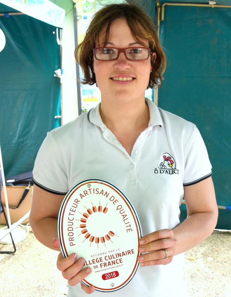 L’éleveuse Alice Challine représentera l’Eure-et-Loir dans la catégorie productrice en finale du concours Talents gourmands 2018. (Photo d’archives)
