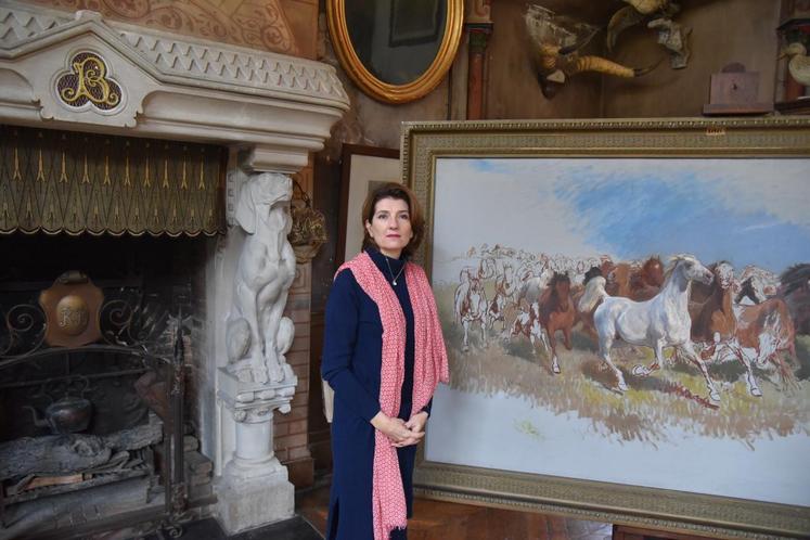« Rosa Bonheur avait acquis le château de By à la suite de la vente de son tableau Marché aux chevaux. »