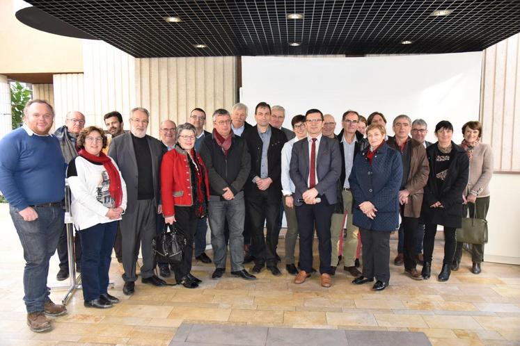 Le 10 janvier à Blois. Entouré de son équipe, Philippe Noyau, président de la chambre d’Agriculture de Loir-et-Cher a présenté ses vœux pour l’année 2019.