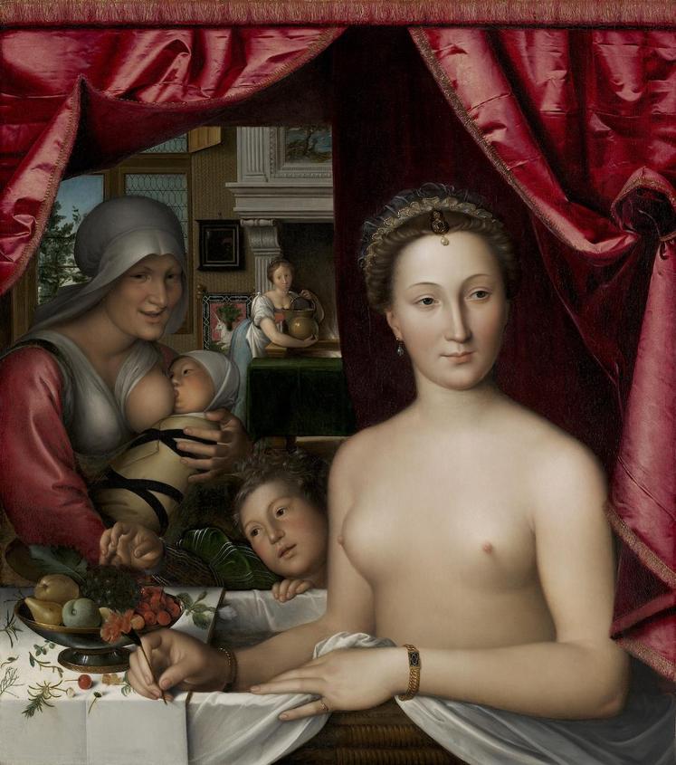 Atelier de Léonard de Vinci, La Joconde nue, Chantilly, musée Condé (© RMN - Grand Palais - Michel Urtado)