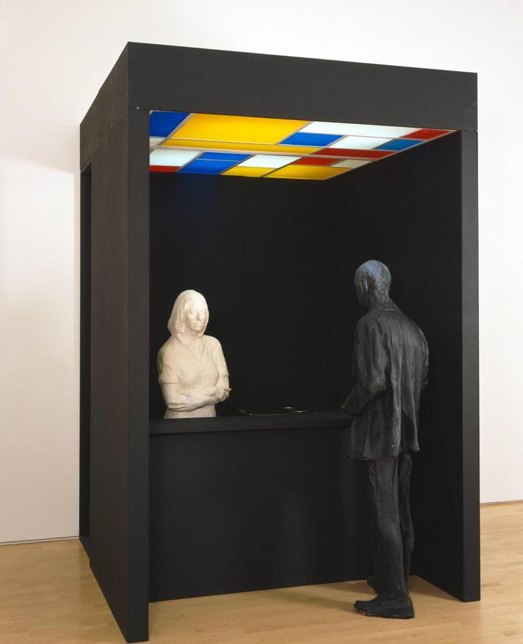 George Segal, Graffiti Wall, 1990, Montreal Museum of Fine arts