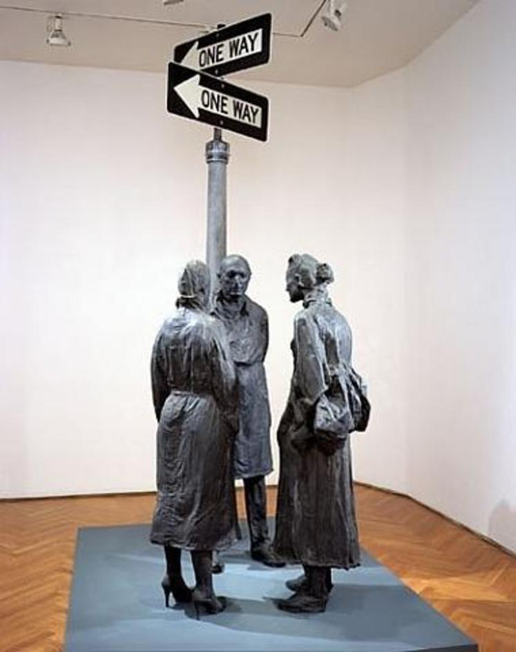 George Segal, Chance Meeting, 1989, Nelson-Atkins Museum of Art