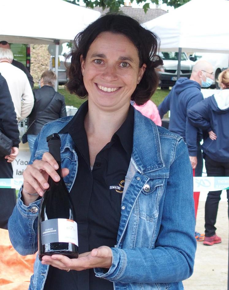 Mathilde Sauvète, viticultrice à Monthou-sur-Cher, figurait parmi les exposants.