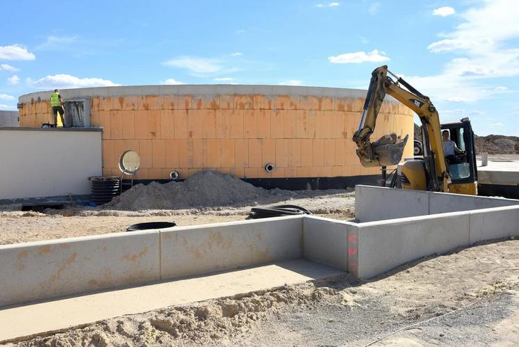 Le 7 septembre, à Varize (Eure-et-Loir). Le méthaniseur sera opérationnel au printemps prochain.