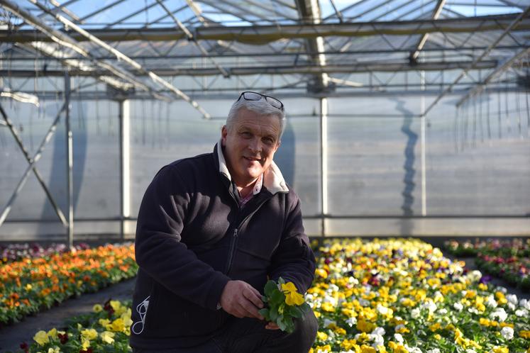 Jean-Marie Fortin, horticulteur loirétain.