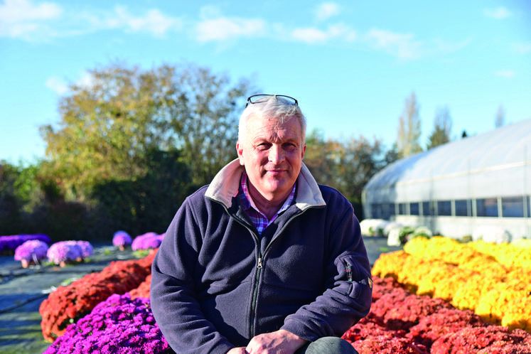 Jean-Marie Fortin, horticulteur loirétain.