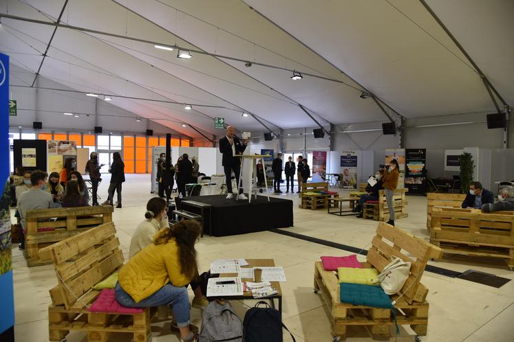 Six espaces étaient à découvrir : Start-up, Métiers, Escape game, Innovation, Networking, Pionniers de la transition.