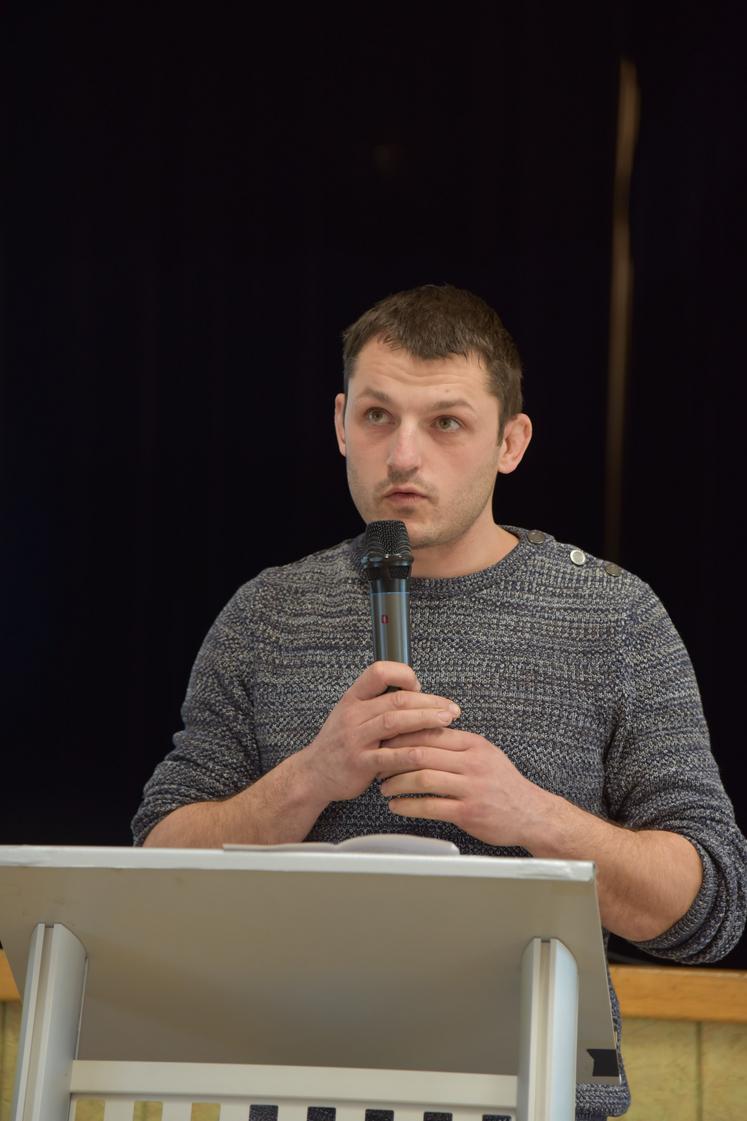 Nicolas Léger, secrétaire général de Jeunes agriculteurs de Loir-et-Cher.