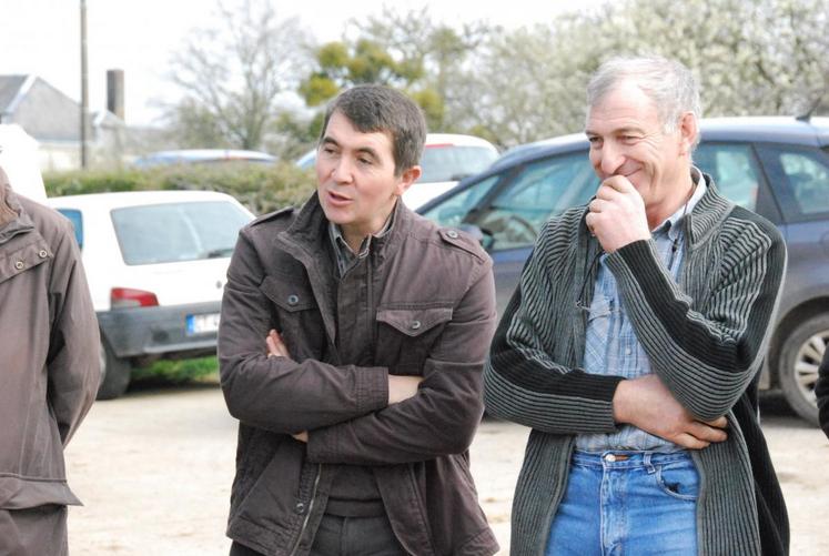 Lunay, le 28 mars. Alexis Descamps (à g.) et Joël Prenant présentent le projet Méthabraye.