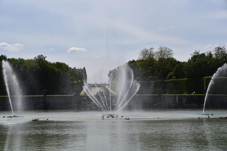 Fontaine au château de Versailles.