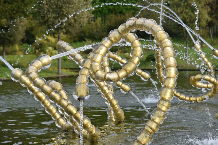 Fontaine au château de Versailles.